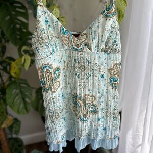 Jordache Y2K Paisley Blue Tank top
